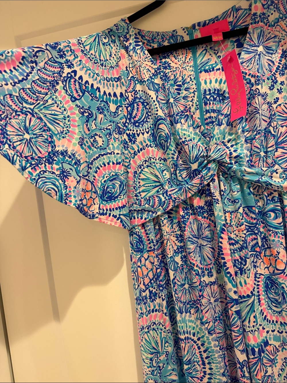 Lilly Pulitzer Blue Pink Green Paisley Maxi Dress - Picture 3 of 10